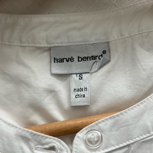 Harve Benard Collarless Pleated Button Down - Picture 3 of 4